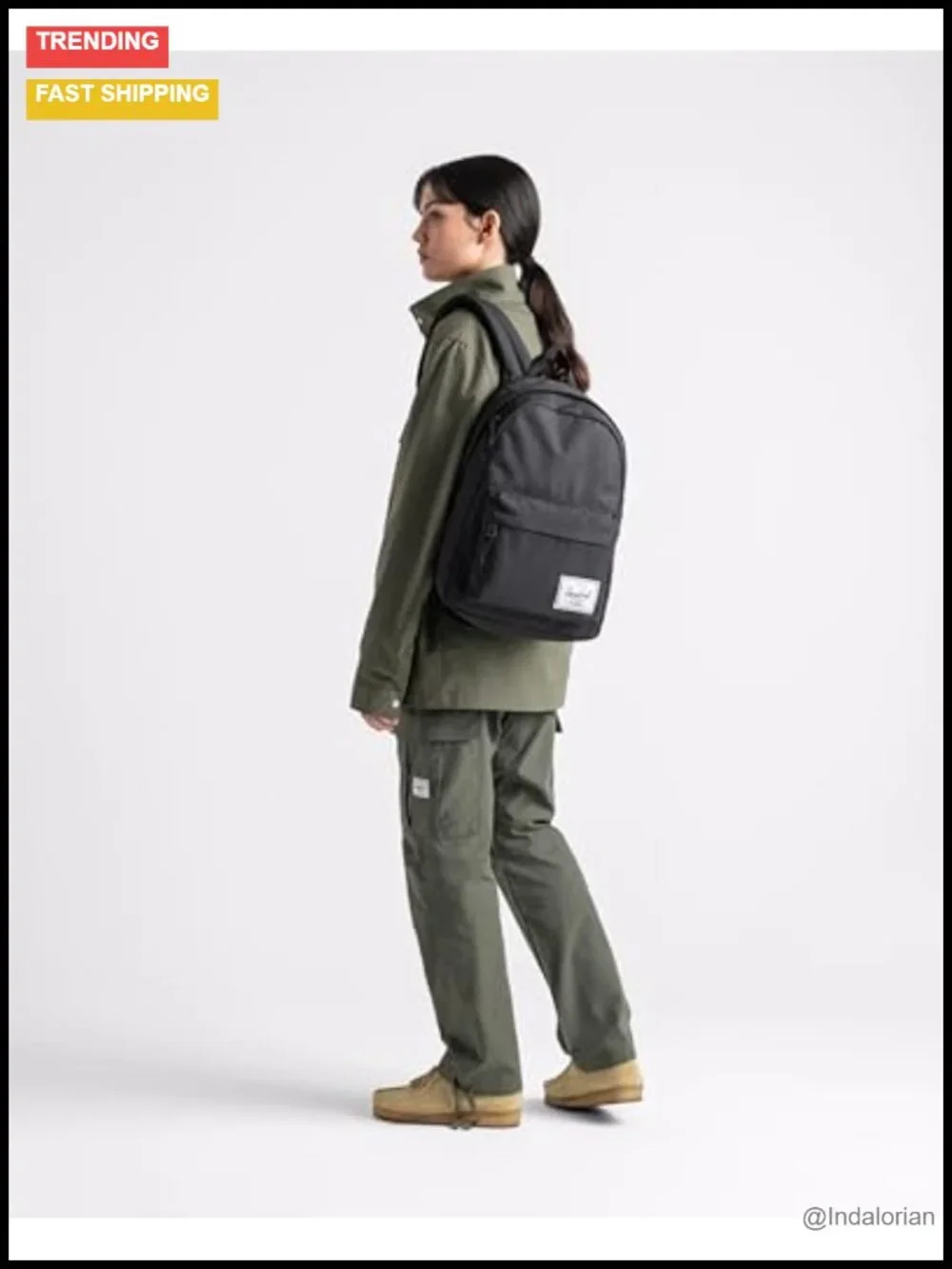 Recycled Polyester Classic Backpack with Laptop Sleeve 26L